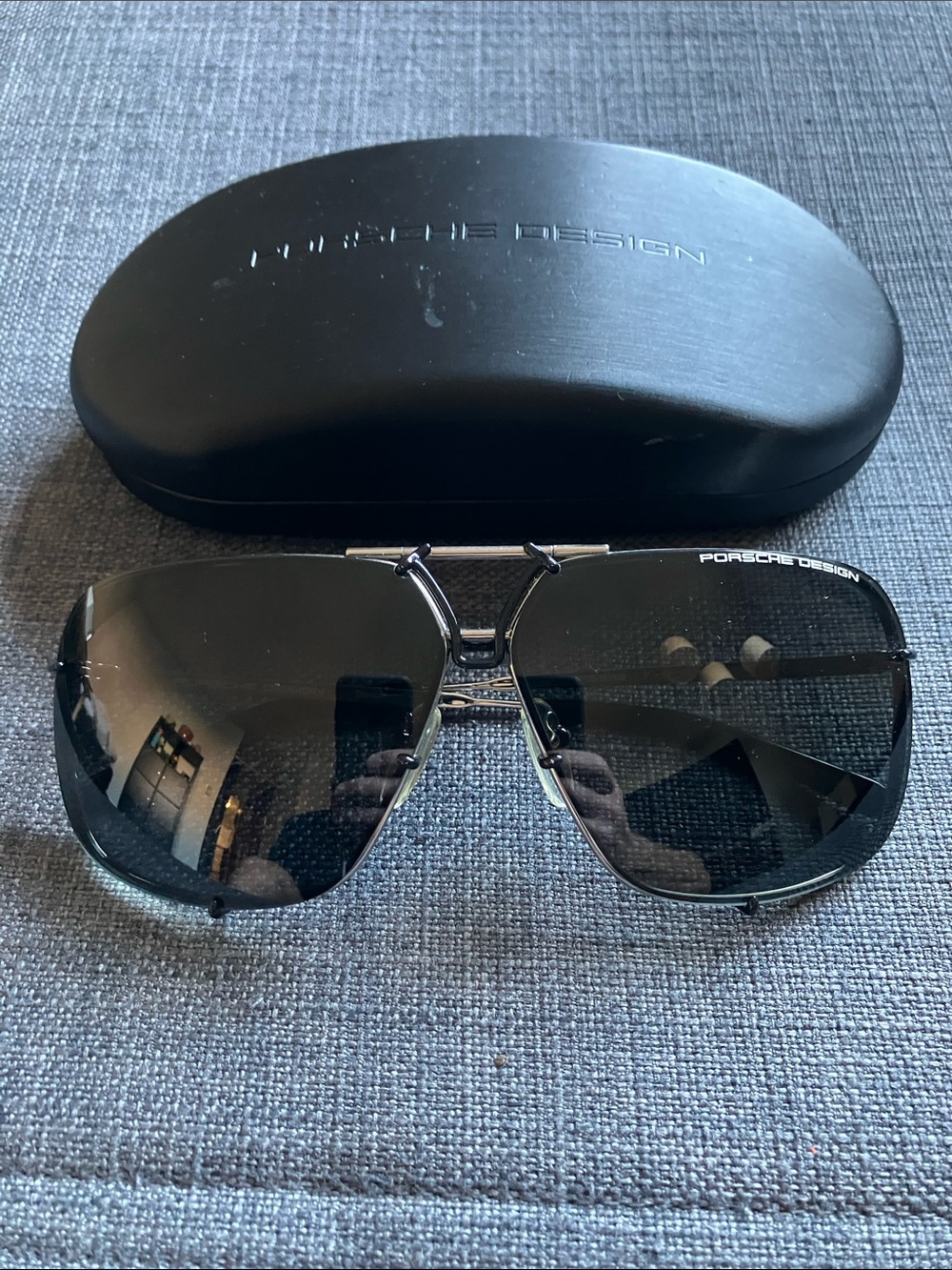 Porsche Design P8928 squared aviator sunglasses